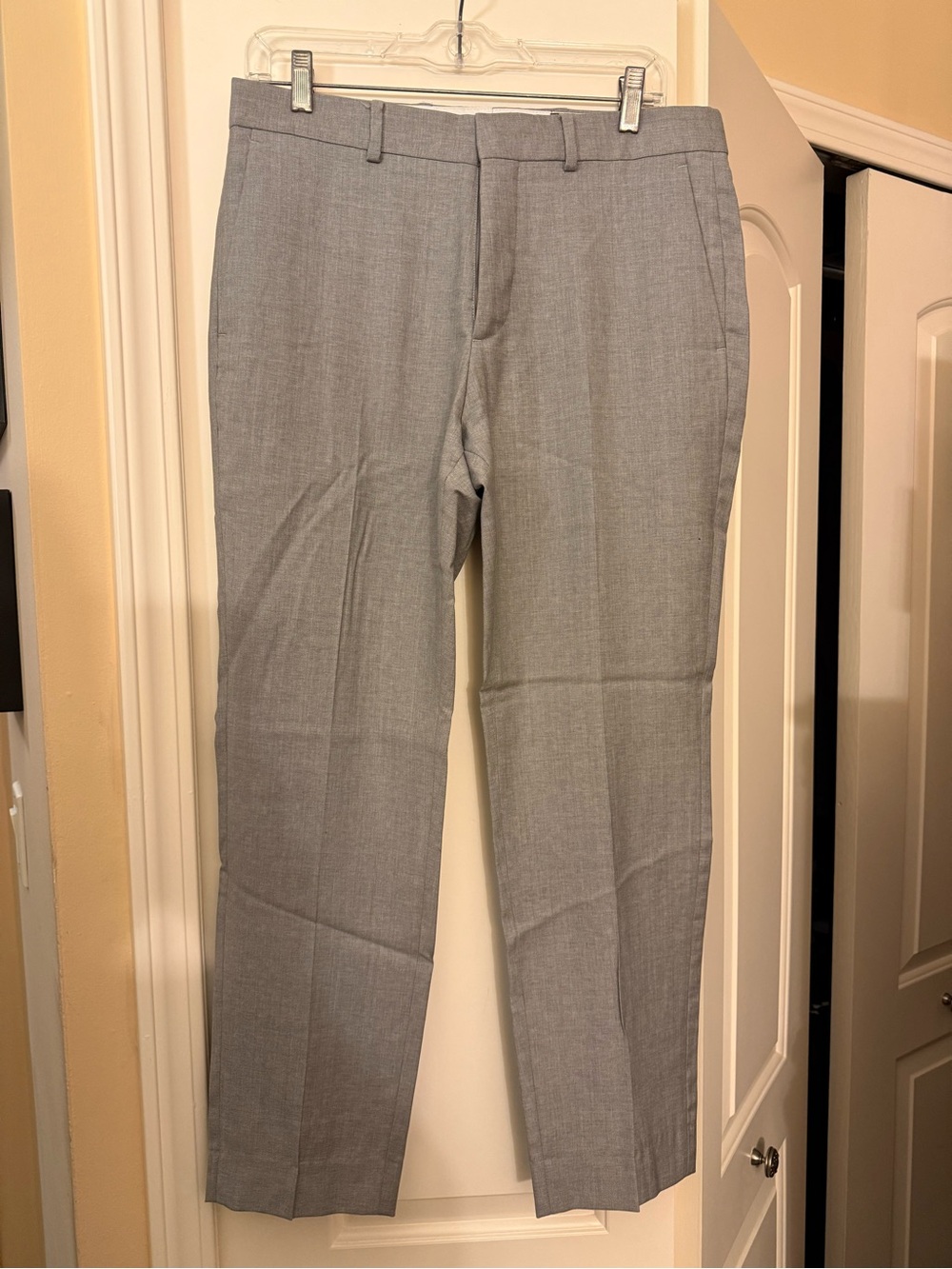 H&M Men’s Light Gray Slim Fit Wool Dress Pants Size 33R